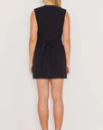 MINK PINK - Irena Wrap Mini Dress - Black