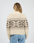 ALL ABOUT EVE - Zoe Knit Zip Thru - Oat