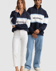 ORTC - Heritage Panel Quarter Zip - Navy