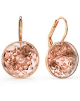 Bella Earrings with 10 Carat Vintage Rose Rose Gold Plated