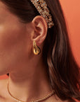 Lustre and Sage Droplet 18K Gold Plated Earrings