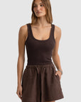 ORTC - Luna Linen Short - Carob