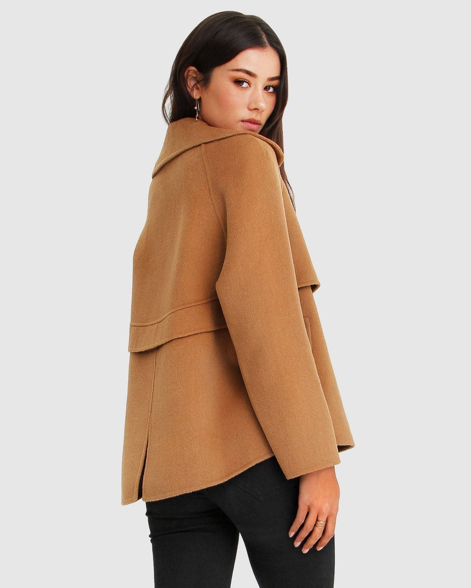 BELLE AND BLOOM I'm Yours Wool Blend Peacoat