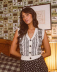 ALL ABOUT EVE - Fleetwood Knit Vest – Vintage White