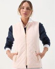 GOONDIWINDI COTTON -  Longline Quilted Vest.  Pink