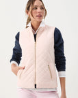 GOONDIWINDI COTTON -  Longline Quilted Vest.  Pink