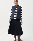 GOONDIWINDI - Longline Quilted Vest - Navy