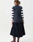 GOONDIWINDI - Longline Quilted Vest - Navy