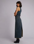 ALL ABOUT EVE- Ray Maxi Skirt.  Dirty Denim