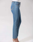 CORFU-AUDREY LAGOON BLUE WASH STRETCH DENIM JEANS