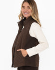 GORDON SMITH-  Brighton Chocolate Puffer Vest