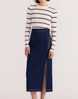 STAPLE THE LABEL CAMILLE STRIPE KNIT TOP