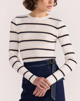 STAPLE THE LABEL CAMILLE STRIPE KNIT TOP