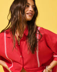 CARTEL & WILLOW - Casey Shirt Dress. Mandarin.