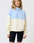 CARTEL AND WILLOW- Darcy 1/4 Zip Sweater - Ice Blue