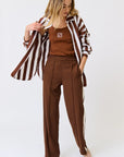 CARTEL AND WILLOW-  Adalyn Shirt - Coco Stripe