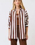 CARTEL AND WILLOW-  Adalyn Shirt - Coco Stripe