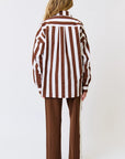 CARTEL AND WILLOW-  Adalyn Shirt - Coco Stripe