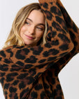 CARTEL AND WILLOW- Leah Knit Cardi - Coco Leopard
