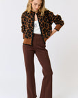 CARTEL AND WILLOW- Leah Knit Cardi - Coco Leopard