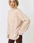 CARTEL AND WILLOW- Sienna Knit - Oat Marle       CW25506OM