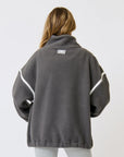 CARTEL AND WILLOW- Didi Pullover. Charcoal/White