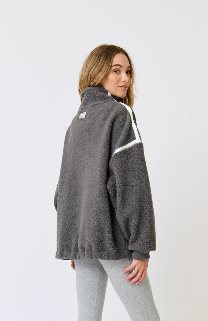 CARTEL AND WILLOW- Didi Pullover.  Charcoal/White
