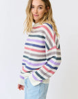 CARTEL AND WILLOW - Lola Stripe Knit - Rainbow Mist