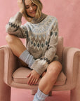 CARTEL AND WILLOW -  Annika Knit Sweater - Aprés Print