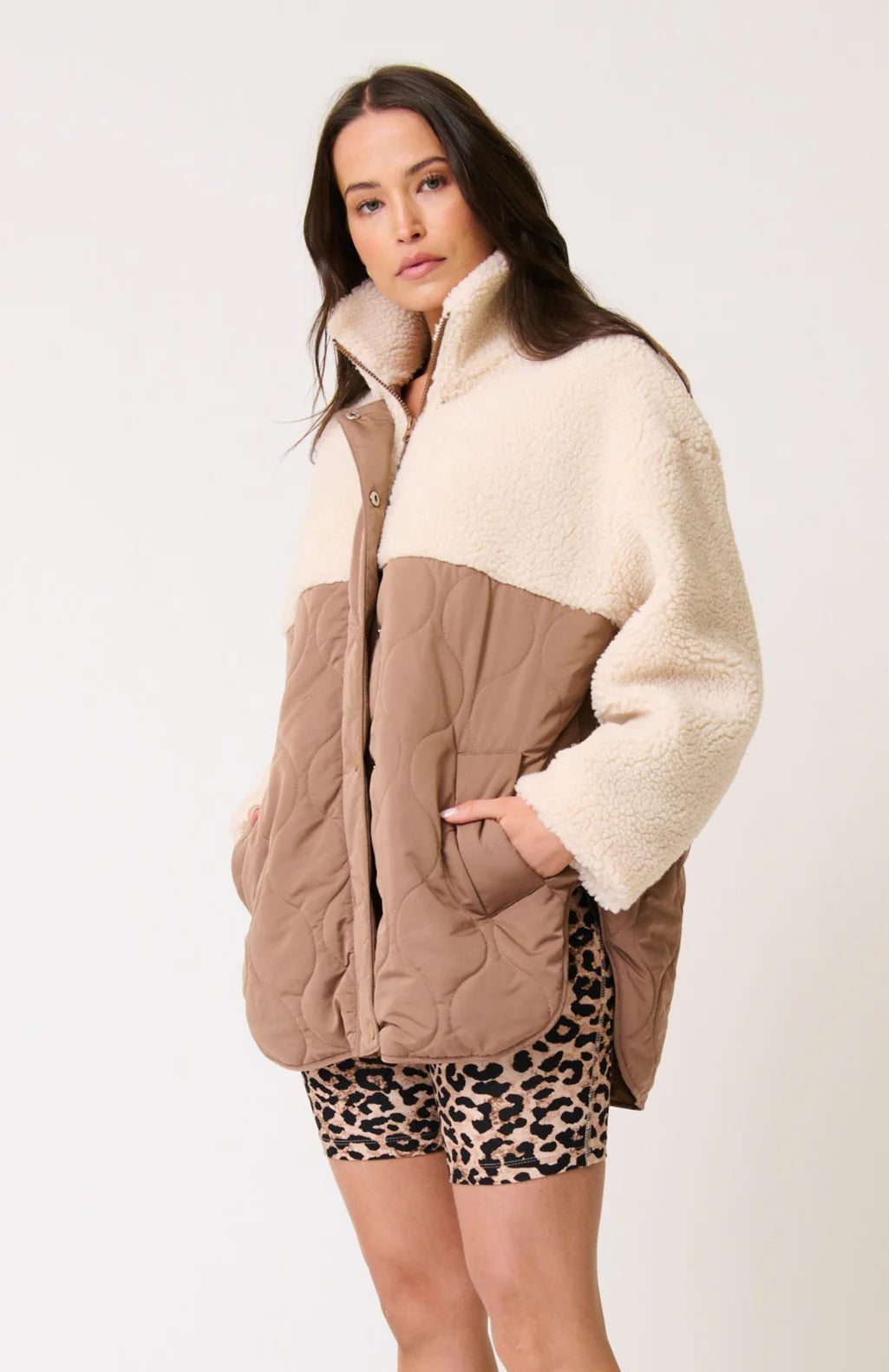 Cartel and Willow Brielle Jacket - Fawn / Cream