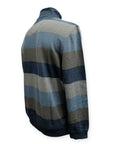BACK BAY Mens Block Stripe 1/2 Zip Sweater.  Clay