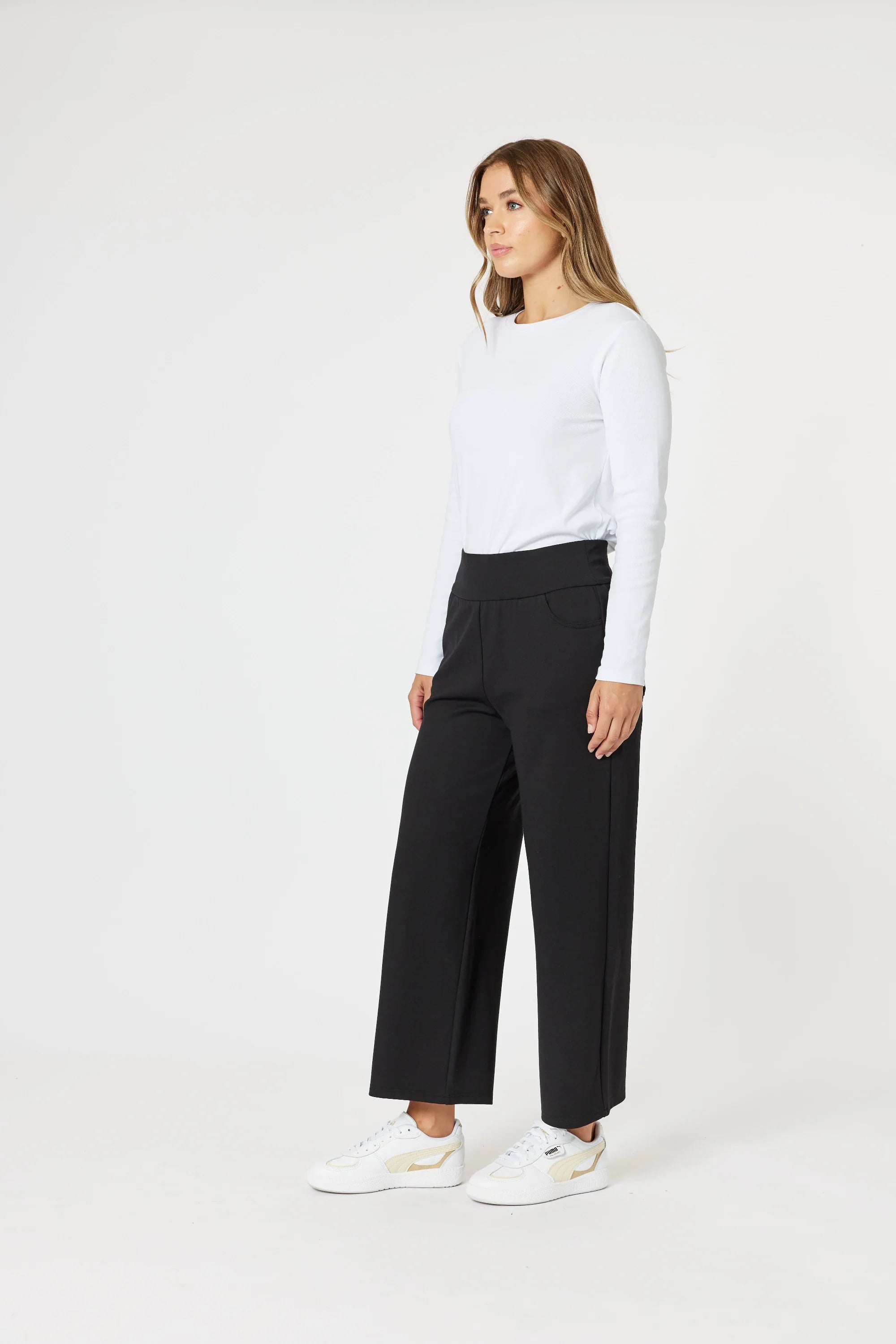 CLARITY- Black Wide Leg Pants