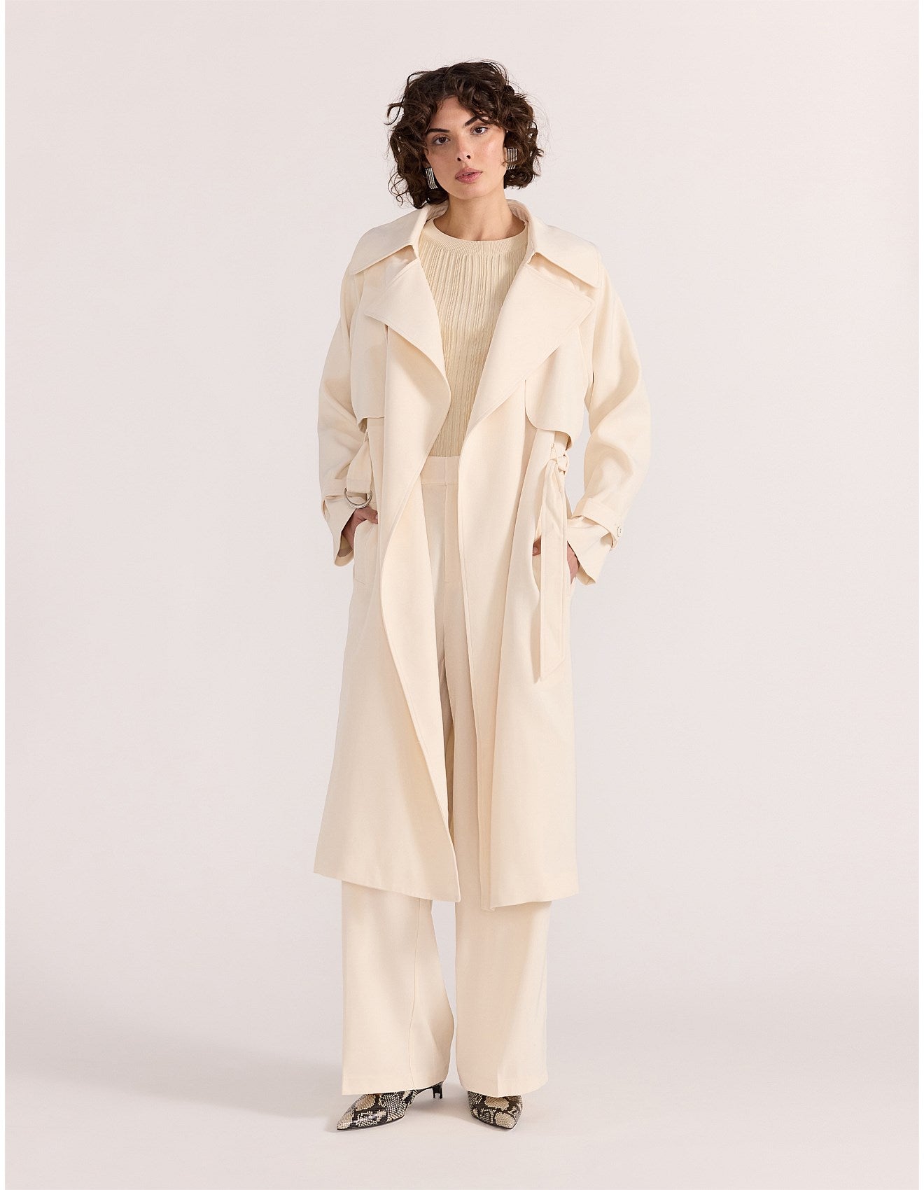 STAPLE THE LABEL - Sabine Trench Coat - Cream