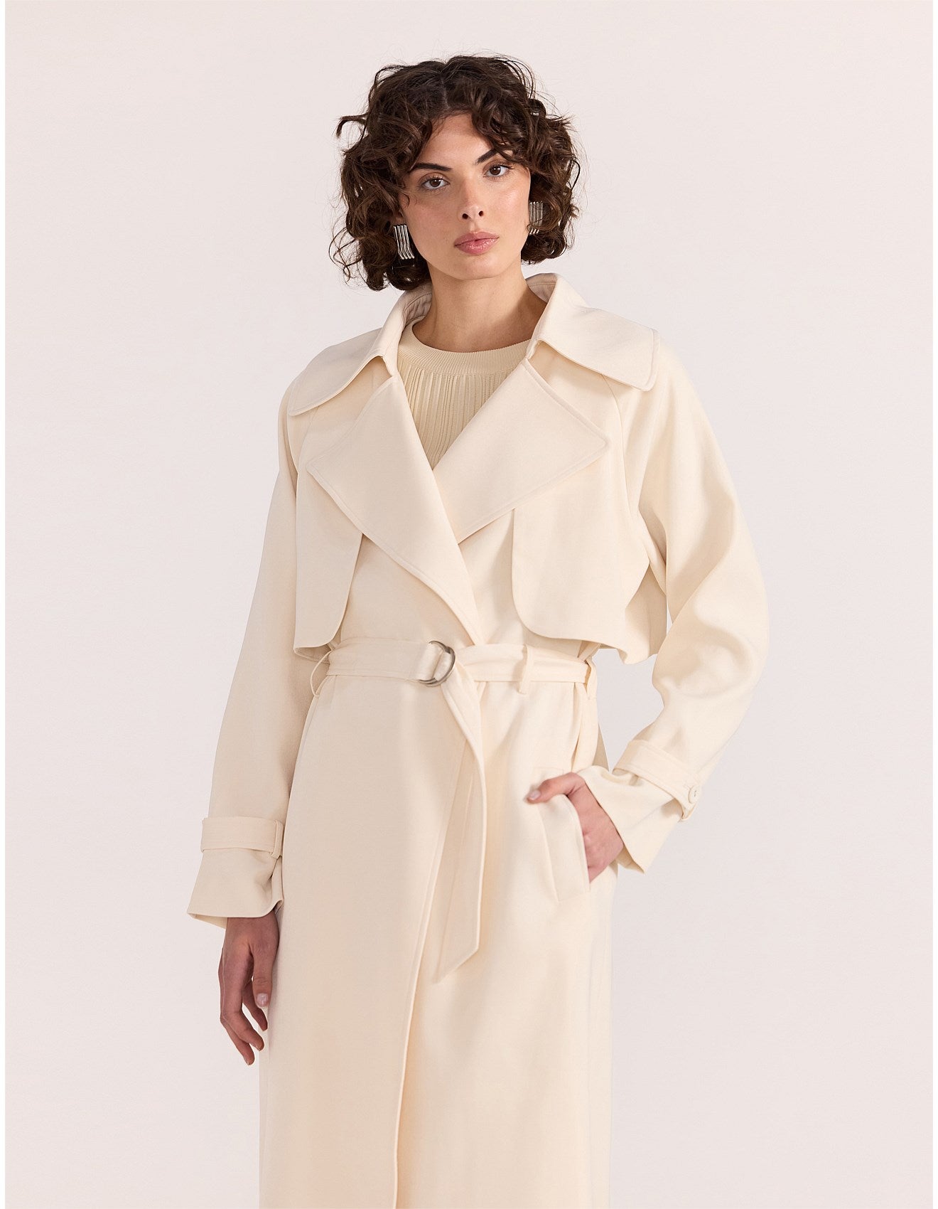 STAPLE THE LABEL - Sabine Trench Coat - Cream
