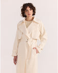 STAPLE THE LABEL - Sabine Trench Coat - Cream