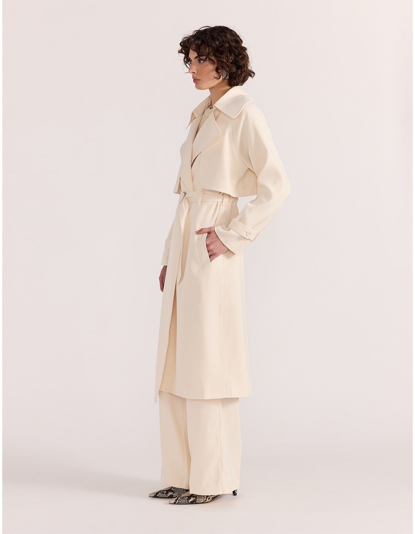 STAPLE THE LABEL - Sabine Trench Coat - Cream