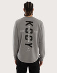 KISS CHACEY - Griffith Dual Curved Sweater - Pigment Frost Grey