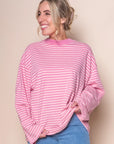 ALL ABOUT EVE - Paloma LS Stripe Tee - Pink