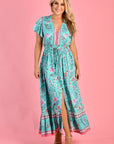 JAR OF HEARTS- Gigi Maxi Dress.  Bubblegum Roses