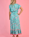 JAR OF HEARTS- Gigi Maxi Dress.  Bubblegum Roses