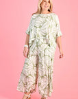 GO GIRL - Sydney Wide Leg Pant - Seashell Sage