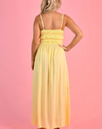 GO GIRL-  SUMMER MAXI DRESS - SOFT YELLOW