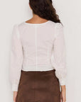 MINK PINK - Daria Corset Blouse - White