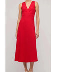 STAPLE THE LABEL - Amira Bias Midi Dress - Red