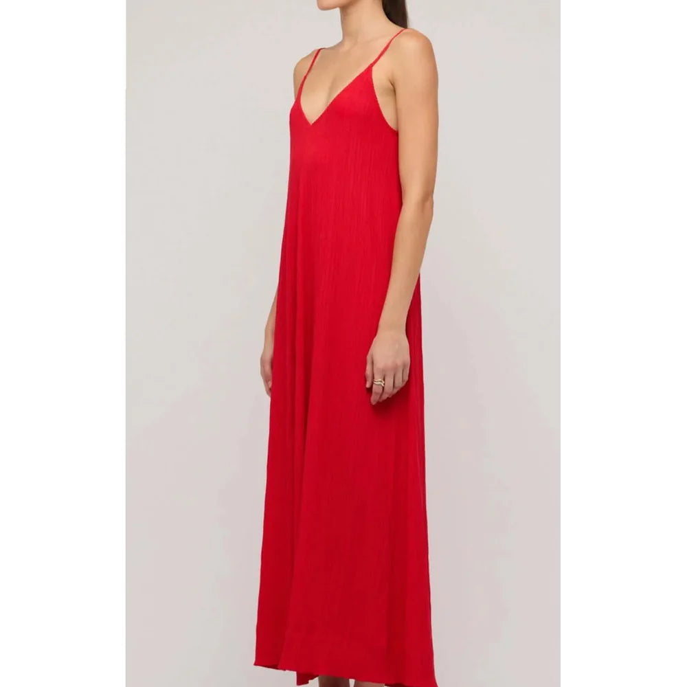 STAPLE THE LABEL - Amira Bias Midi Dress - Red