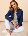 THREADZ - Maggie Denim Jacket - Dark Denim