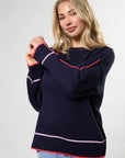 STELLA + GEMMA - Dallas Jumper - Navy Neon