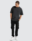 NENA AND PASADENA - F150  Slim Nylon Cargo Jogger.  Black NPP010