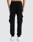 NENA AND PASADENA - F150  Slim Nylon Cargo Jogger.  Black NPP010