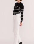 STAPLE THE LABEL FREYA STRIPE KNIT TOP
